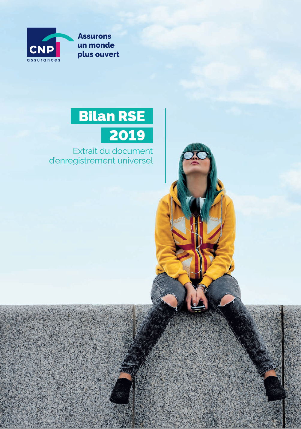 Couverture du bilan RSE 2019 de CNP Assurances