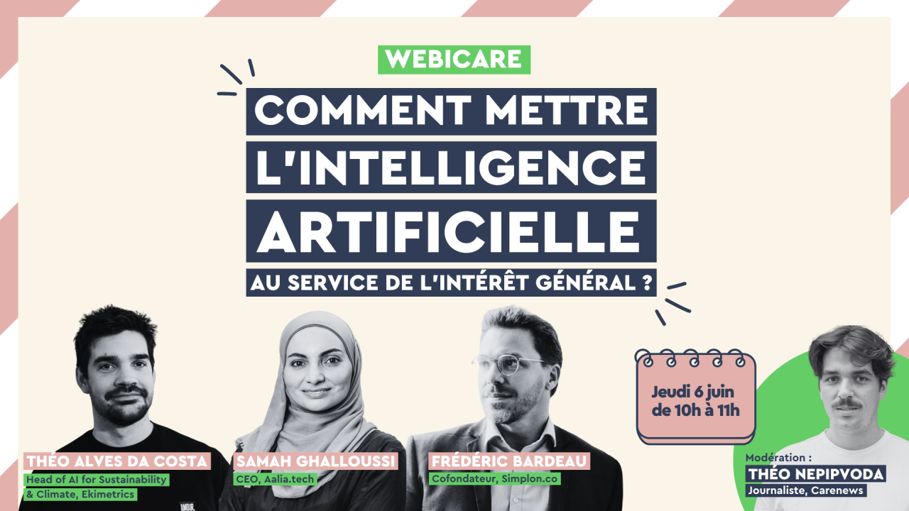  Webicare – L'intelligence artificielle au service de l'intérêt général ? - Crédit photo : Carenews