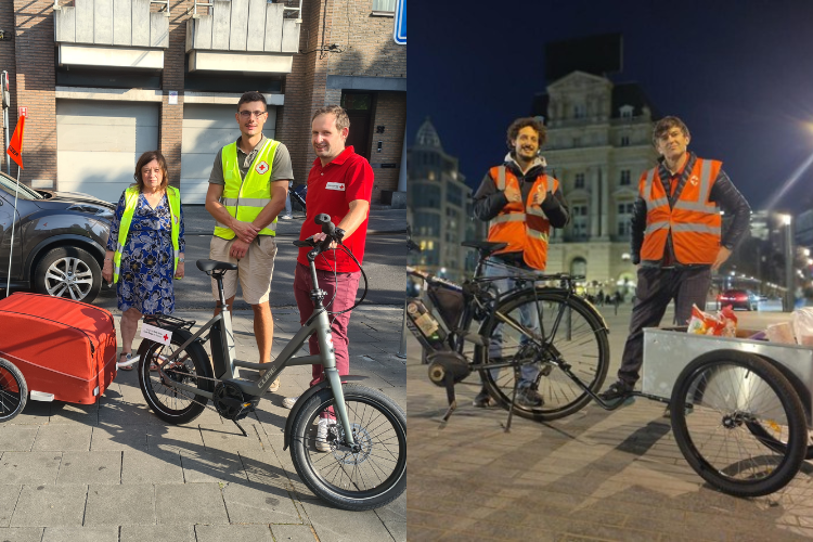 Vélos électriques de la Croix Rouge Belge