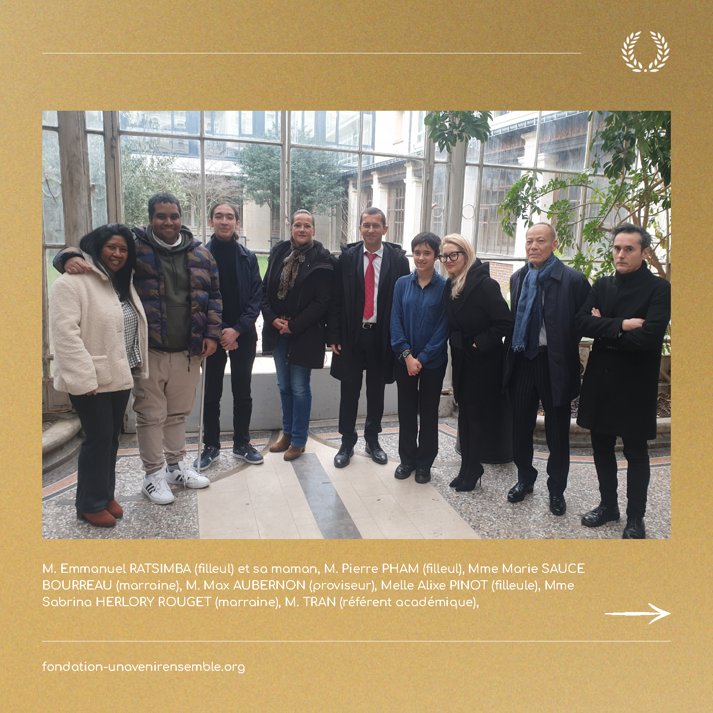 Fondation Un Avenir Ensemble - signatures