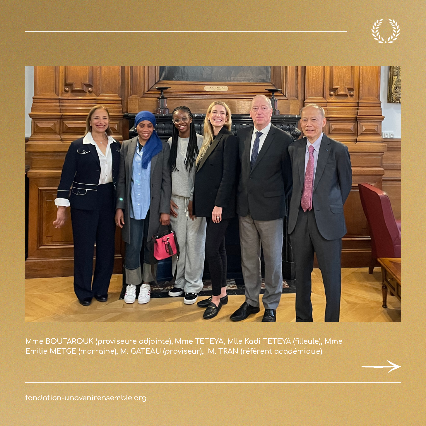Fondation Un Avenir Ensemble - signatures