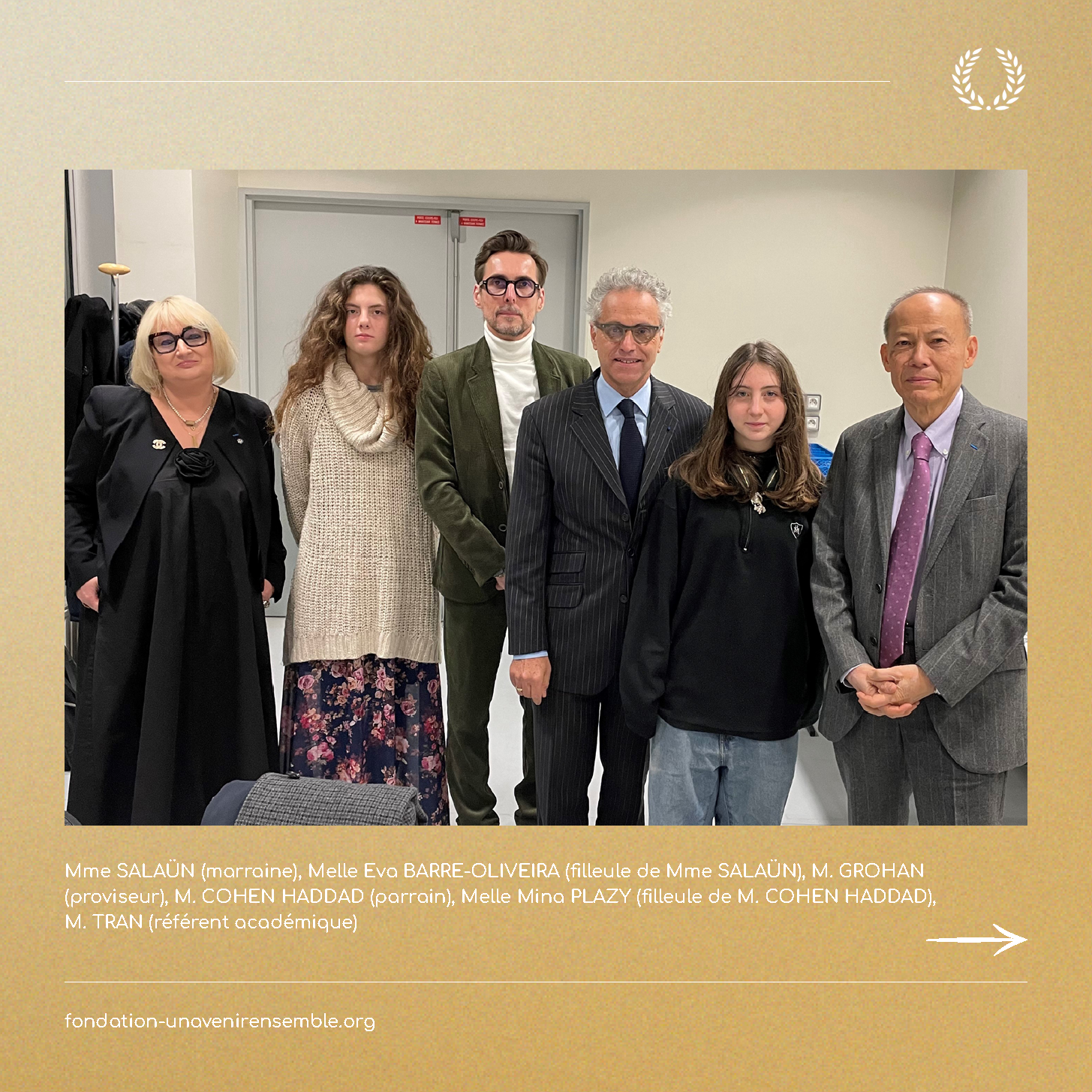 Fondation Un Avenir Ensemble - signatures
