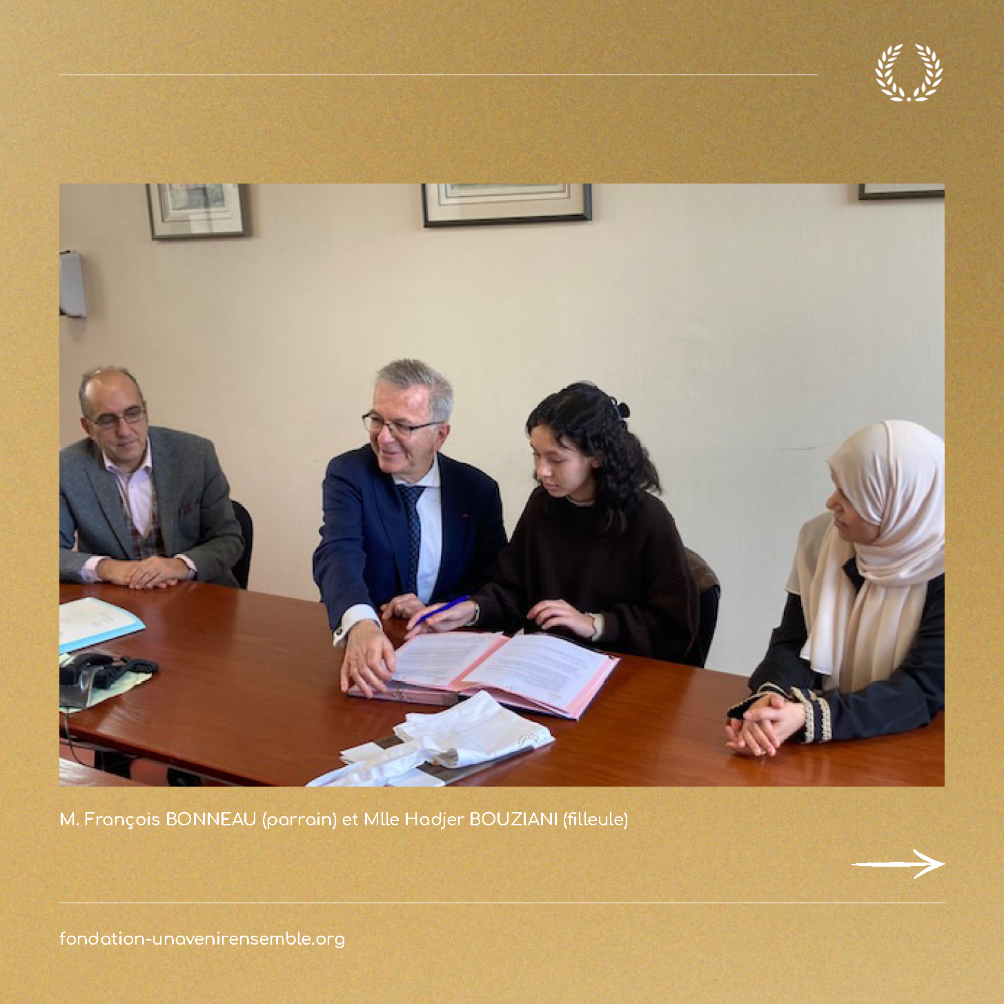 Fondation Un Avenir Ensemble - signatures