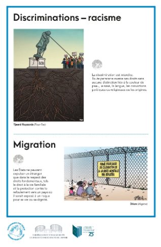 Une exposition de Cartooning for Peace à la Cour européenne des droits de l’homme