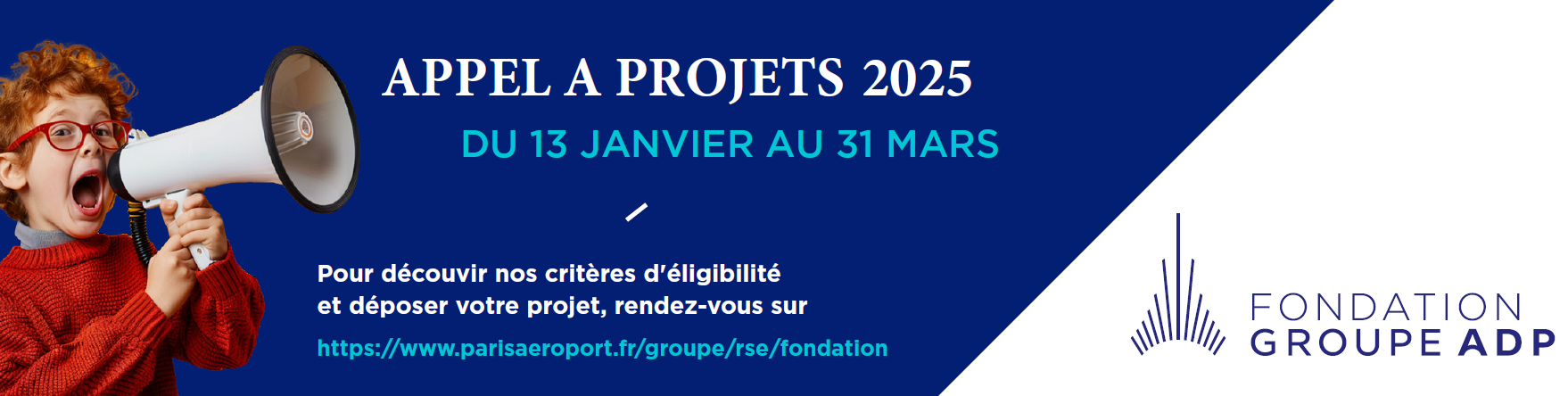 Illustration appel à projets Fondation Groupe ADP