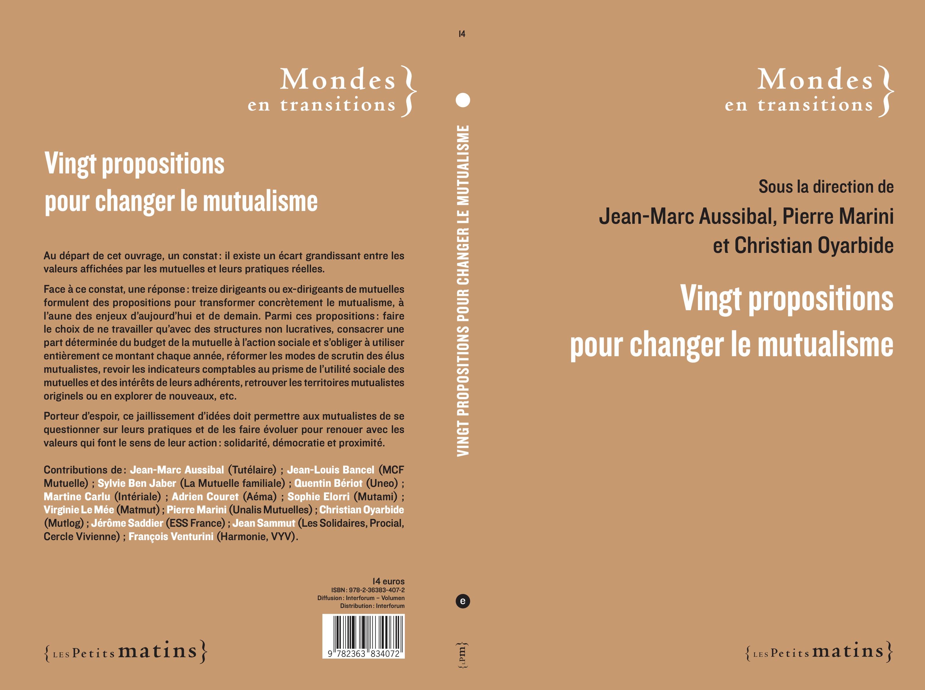 20 propositions pour changer le mutualisme, à paraître le 16 mai aux éditions Les Petits Matins.