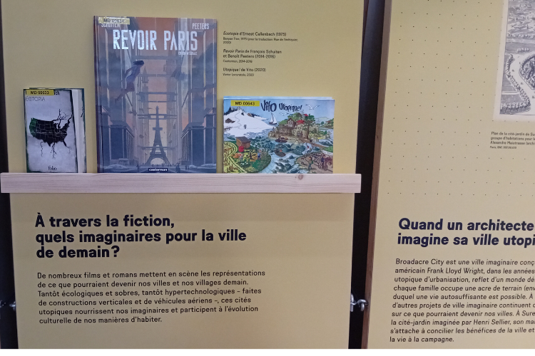 Les livres et les BD choisis par l’exposition CAP sur le ZAN.  