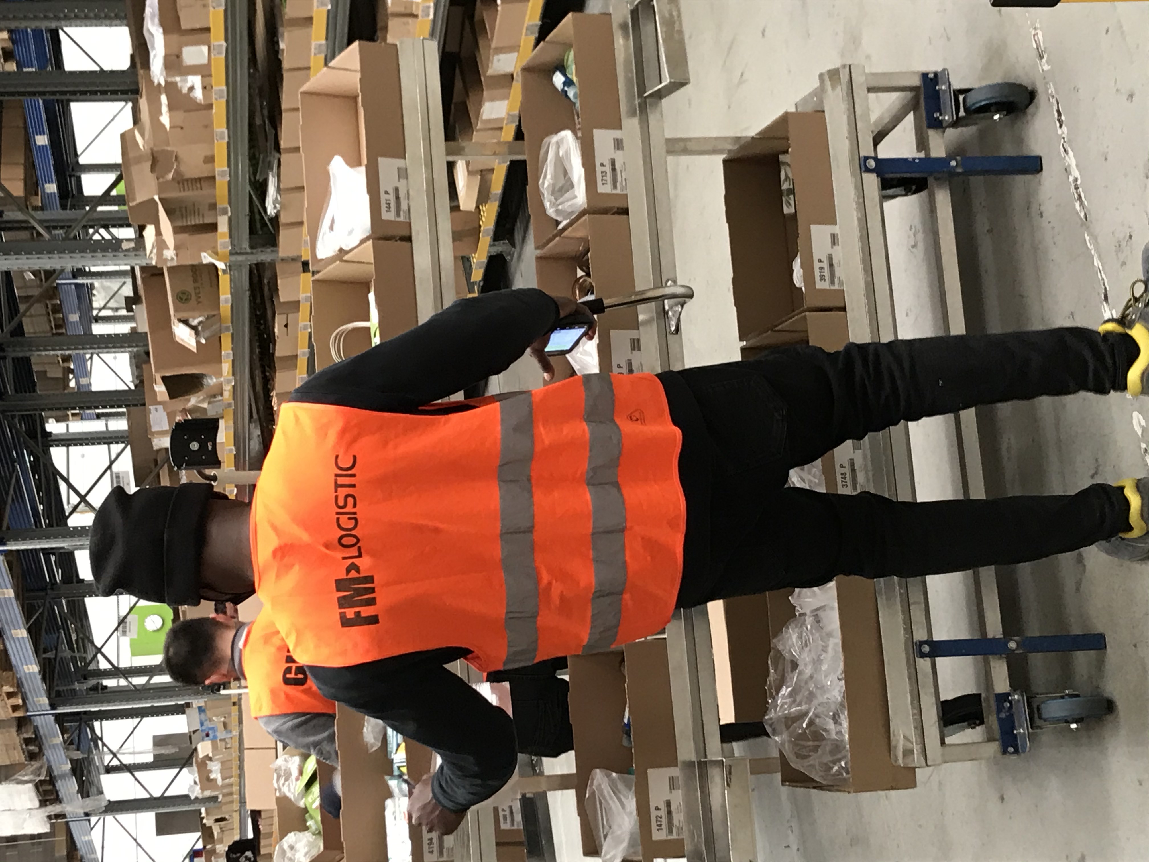 Les bénéficiaires de la nouvelle promotion du projet, en formation chez FM Logistic.