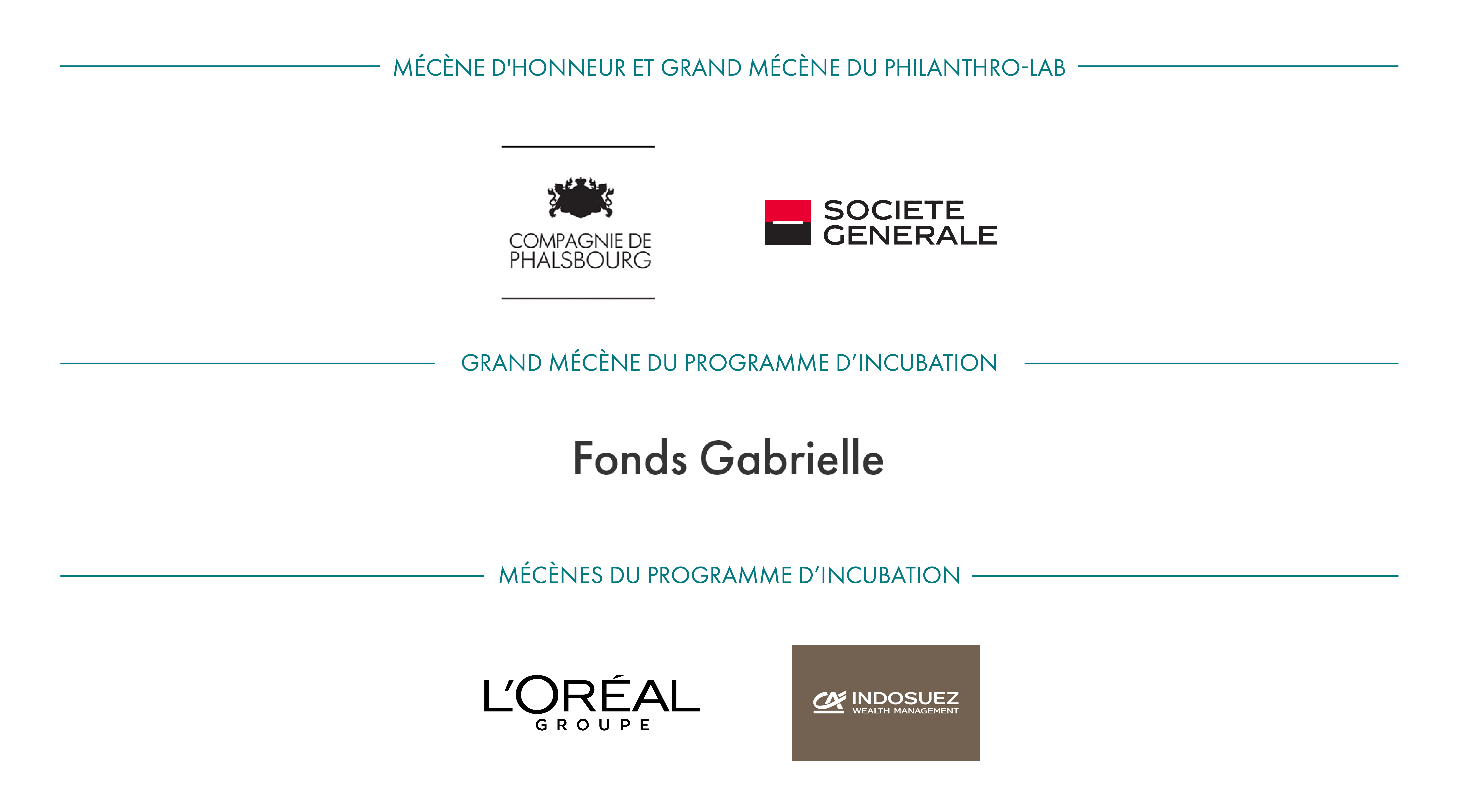 Mécènes de l'Incubateur 