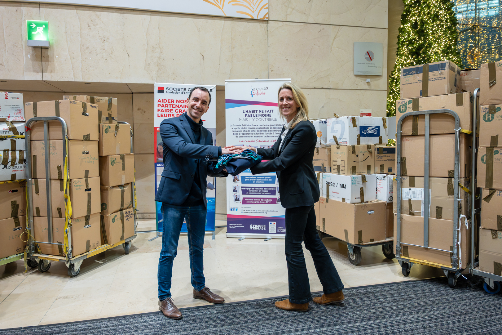 Collecte La Cravate Solidaire