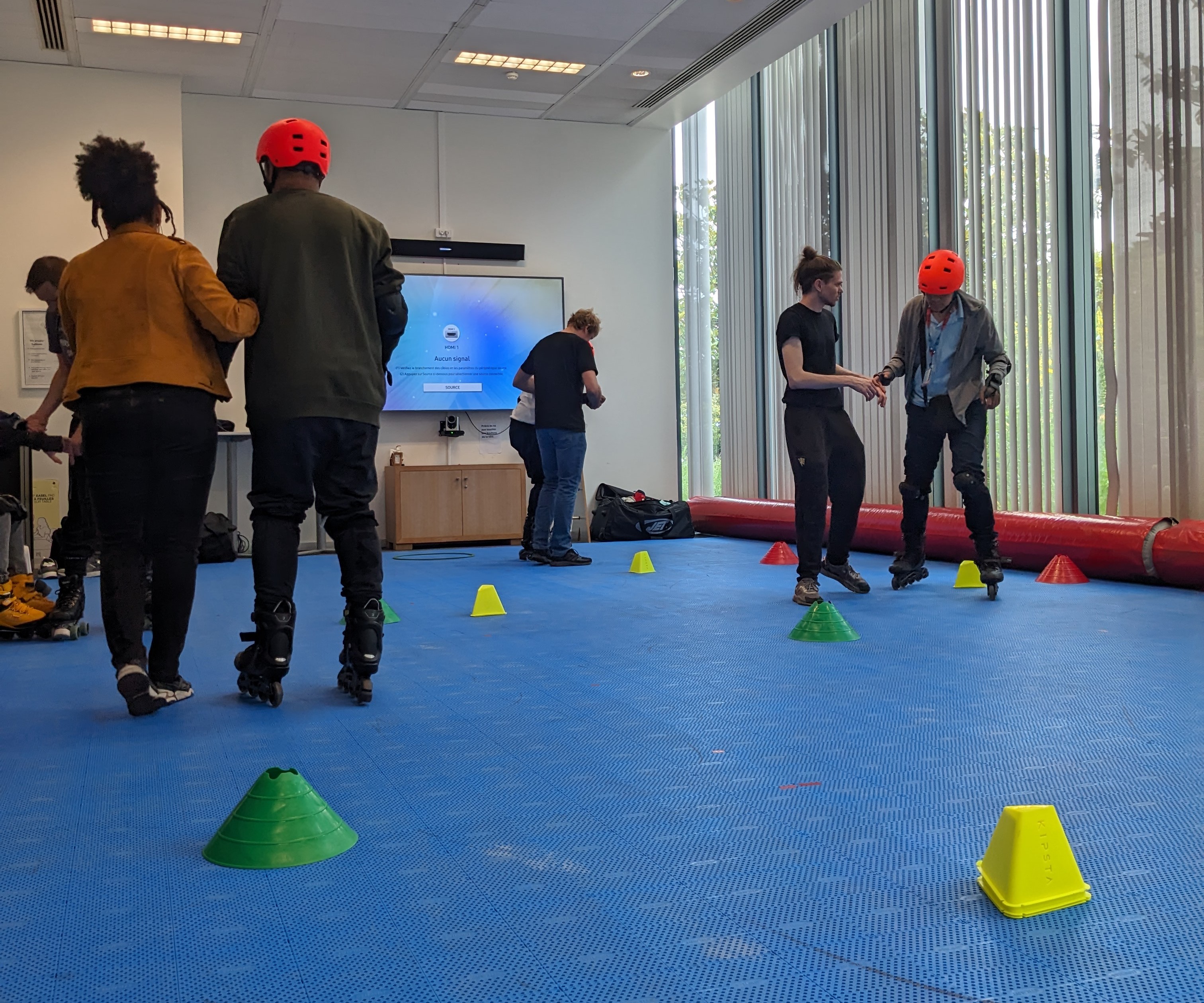 Activité roller avec les jeunes