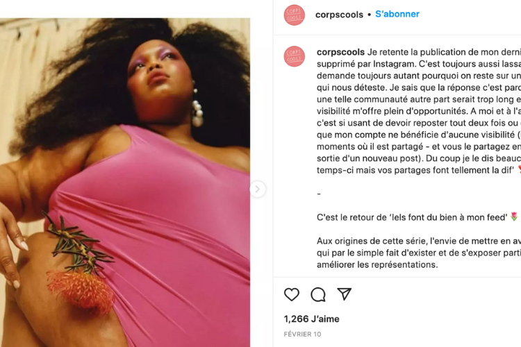 Crédit : le compte Corps Cool sur Instagram.