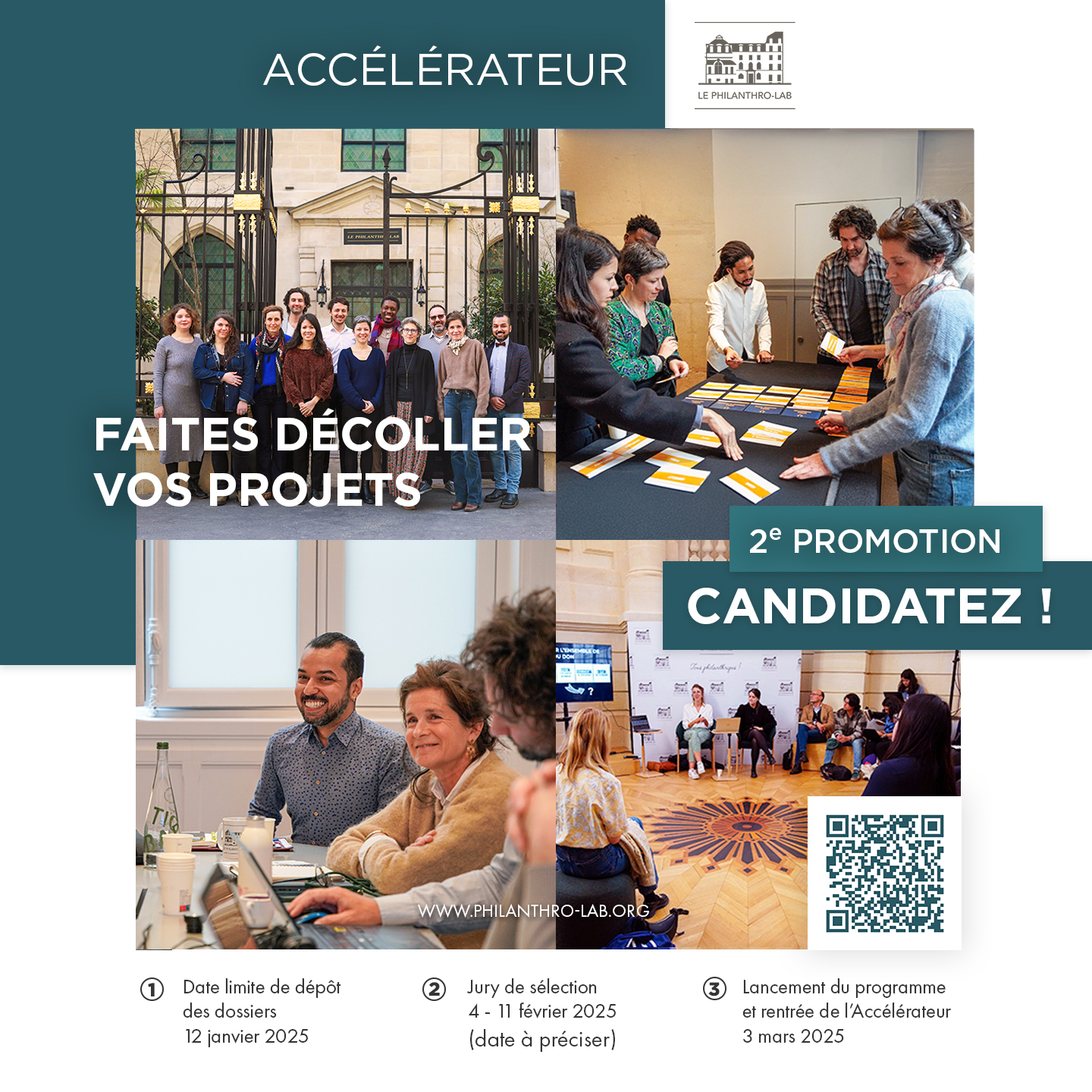 Appel à candidatures - Accélérateur 2025 - Philanthro-Lab 
