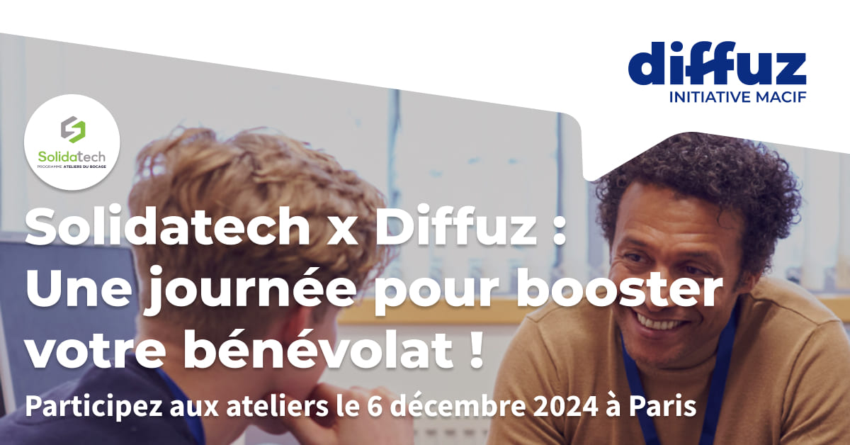 Solidatech x Diffuz journée d'ateliers dédié au bénévolat