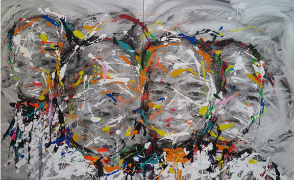 250x360 cm – Dyptique – Empreinte 2019 – Technique mixte sur toile