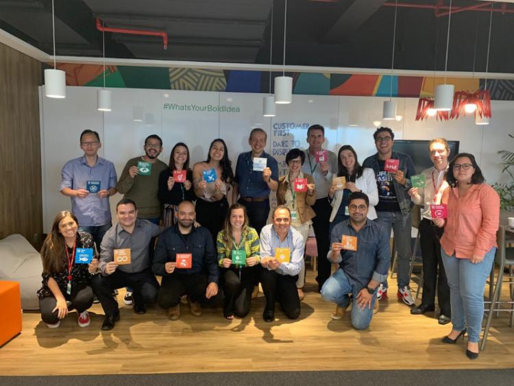 Des employés SE South America avec les ODD !