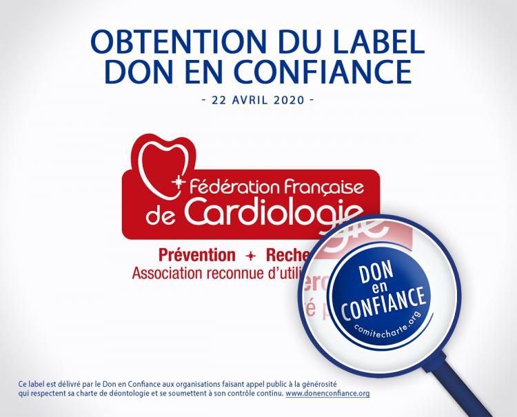 La Fédération Française de Cardiologie obtient le label "Don en Confiance"