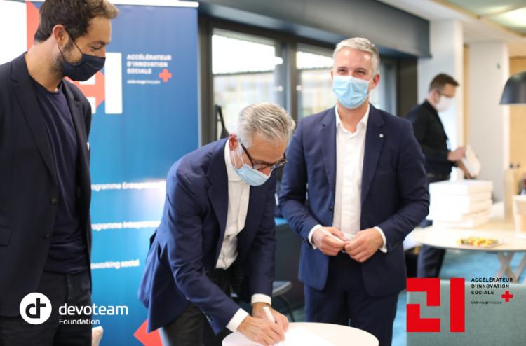 La Fondation Devoteam et 21 – Croix-Rouge s’associent au service de l’innovation sociale. Crédit photo : DR.