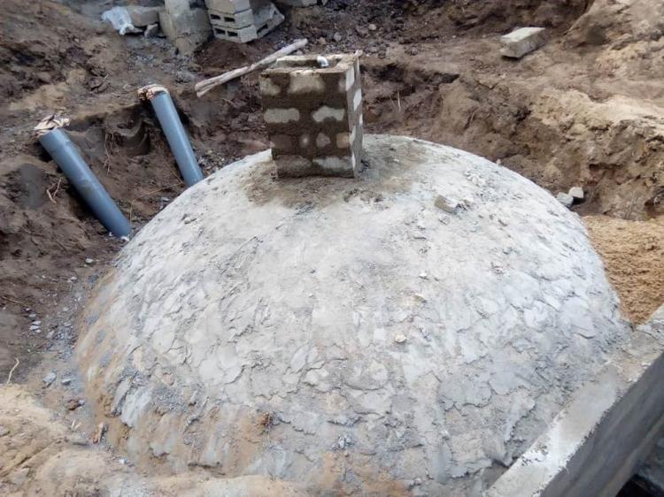 Digesteur en construction