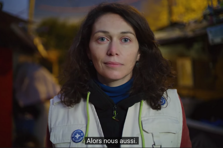 La dernière campagne de Médecins du Monde. Copie écran Youtube