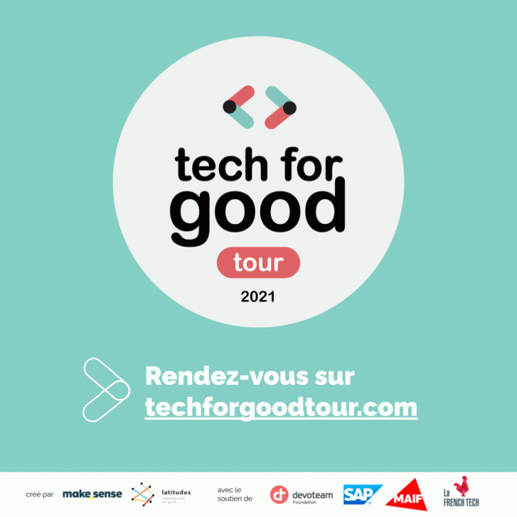 La Fondation Devoteam partenaire du Tech for Good Tour 2021. Crédit visuel : DR.