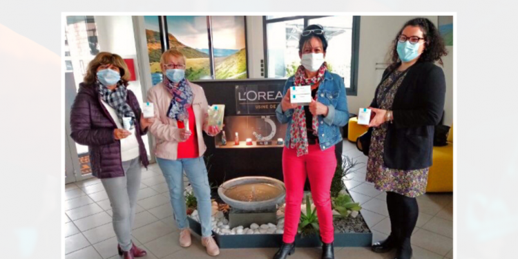 l'équipe de l'ANEF 63 dans les locaux de l'usine L'Oréal de Vichy