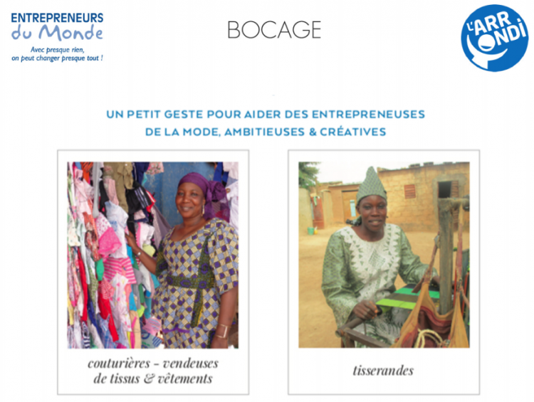 un arrondi caisse pour soutenir des femmes qui entreprennent dans le secteur de la mode