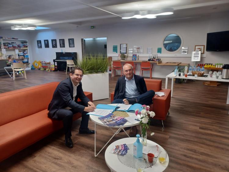 Philippe ROUXEL directeur général du CMB et Eric RICHARD président du fonds de dotation Kerpape