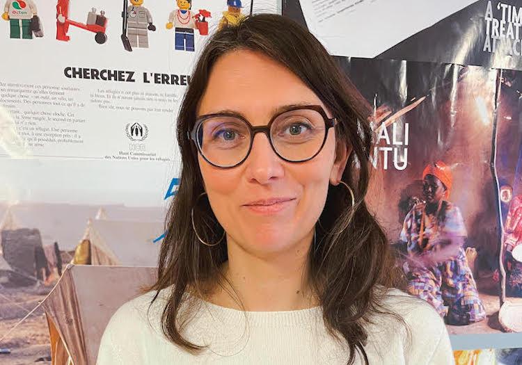 Céline Schmitt répond à nos questions sur la situation des réfugiés ukrainiens. Crédit : UNHCR / Josselin Brémaud