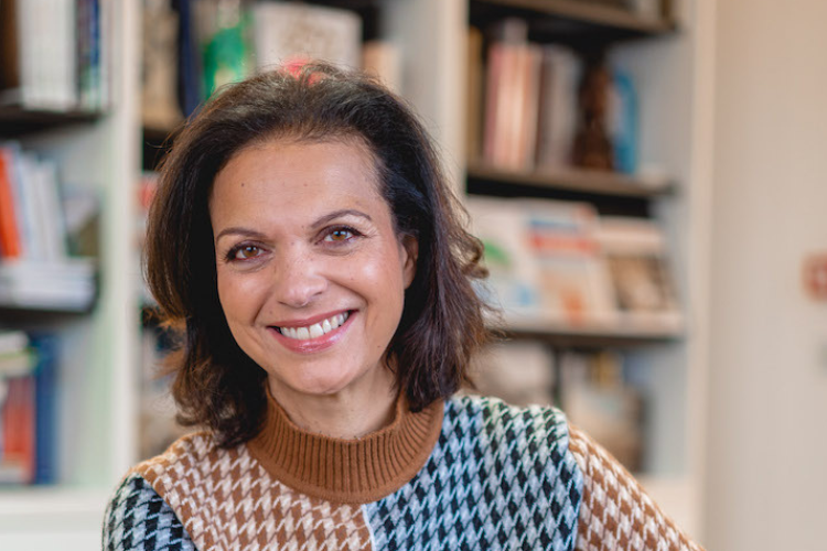 Entretien avec Isabelle Giordano, responsable mécénat et DG de la Fondation BNP Paribas. Crédit : BNP Paribas