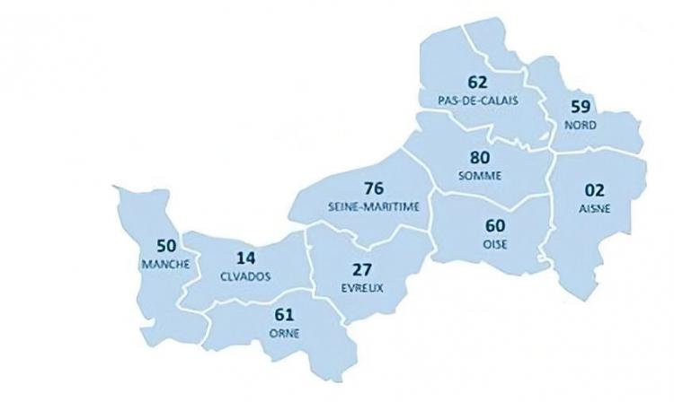 Territoires d'intervention du deuxième appel à projets régional