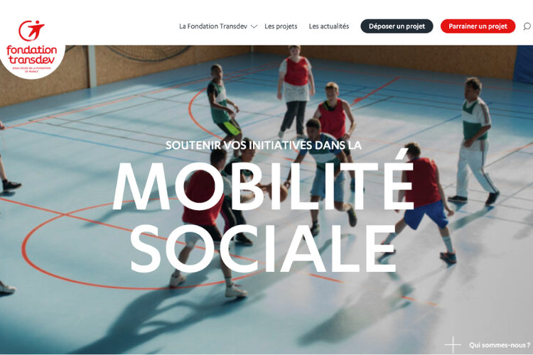 Fondation Transdev - Un nouveau site web pour accompagner les porteurs de projets
