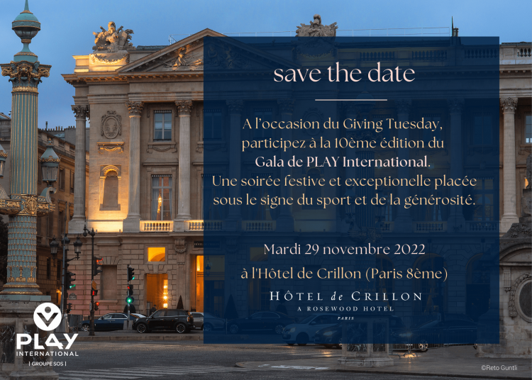 Gala PLAY International 29/11 à Hôtel de Crillon