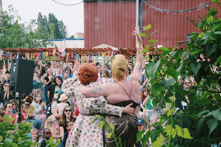 Le Drag show avec la Briochée et La Big Bertha - Crédit photo : Léa GBB