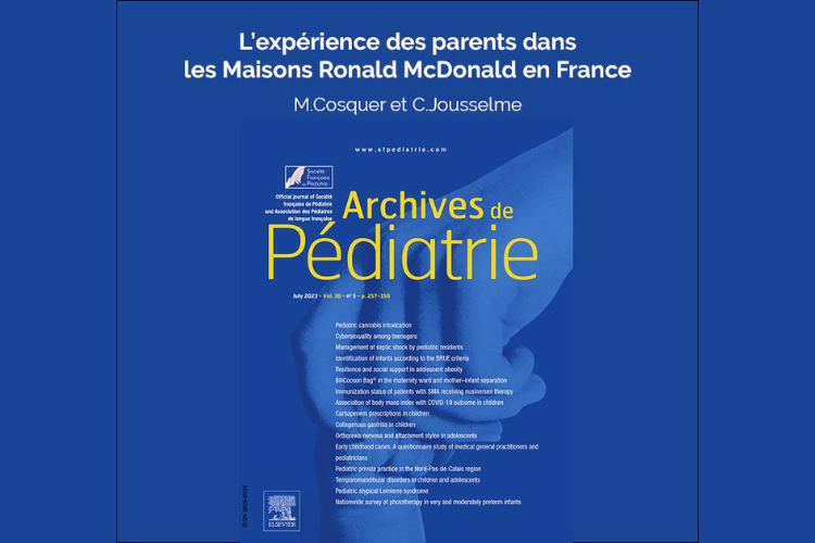 L’expérience des parents dans les Maisons Ronald McDonald en France