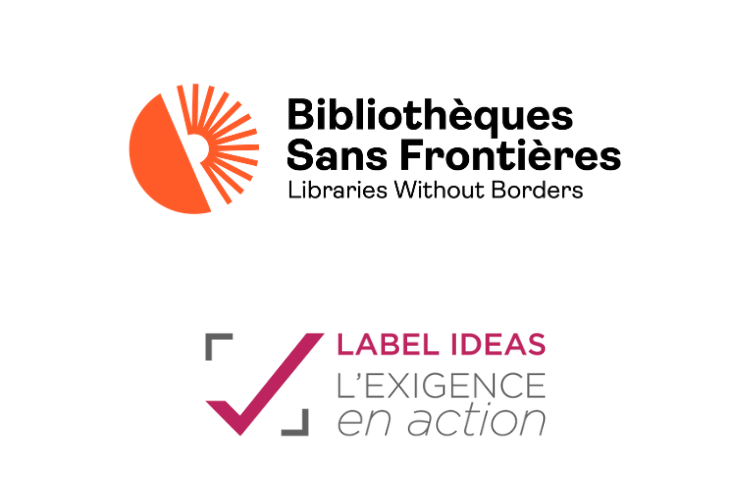Bibliothèques Sans Frontières obtient pour la 3ème fois le Label IDEAS