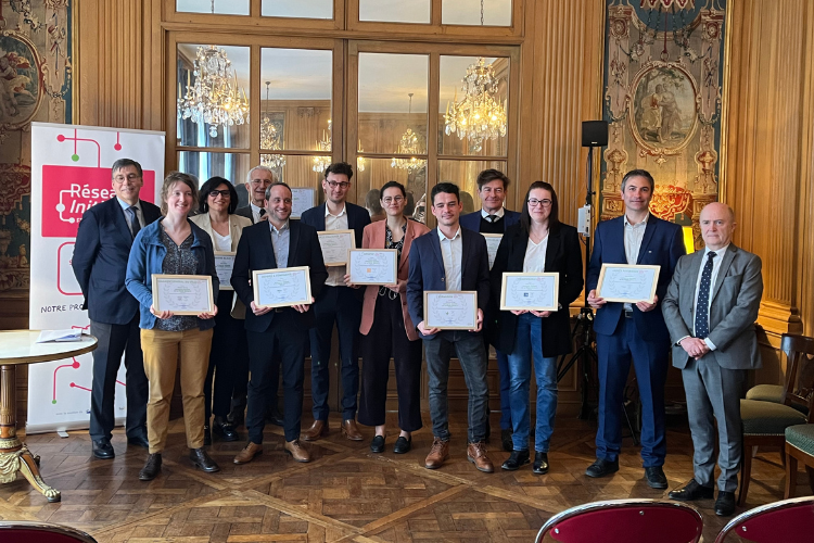 Remise des prix Impact + par le réseau Initiative France et la Banque de France. Crédit : Camille Dorival.