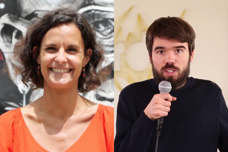 Maud Sarda et Adrien Montagut ont été élus le 7 mars à la présidence des Licoornes. Crédit : Label Emmaüs et DR.
