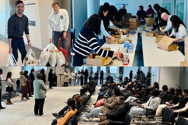 La Fondation Deloitte continue son engagement auprès des élèves en zones d’éducation prioritaire à travers des ateliers Parcoursup et des distributions alimentaires à la Défense - Crédit photo : DR.