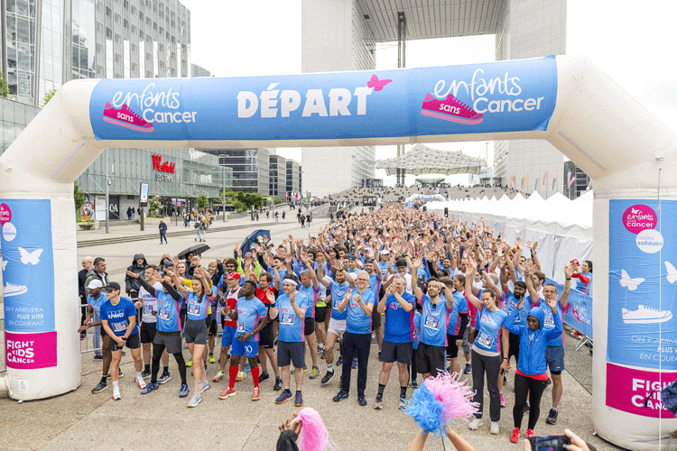 Départ de la course Enfants sans Cancer City