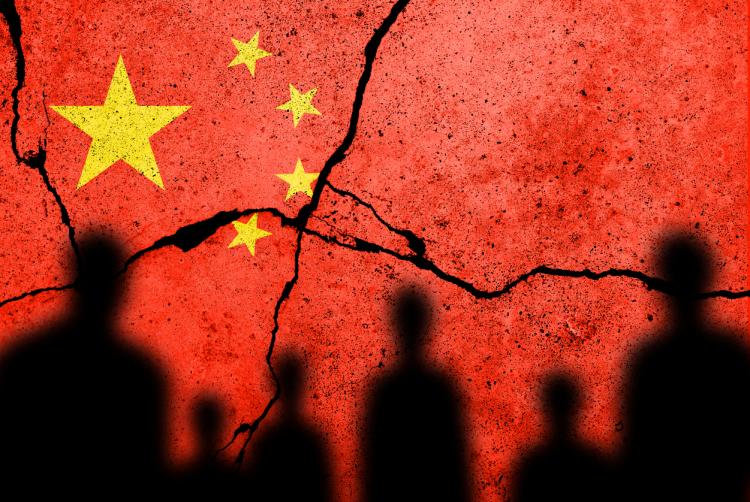 Environ 2 000 personnes ont manifesté à Paris dimanche 5 mai en signe de contestation à la venue du Président chinois Xi Jinping. Crédits : Tomas Ragina.