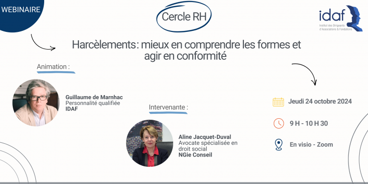 Webinaire RH - Harcèlements