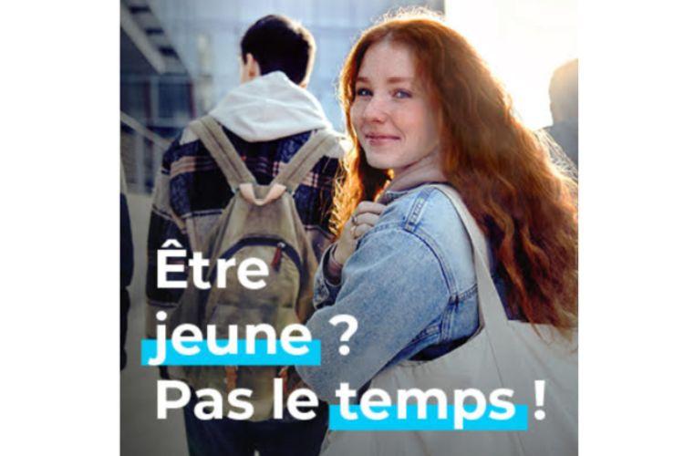 Campagne « être jeune ? Pas le temps » de la Macif