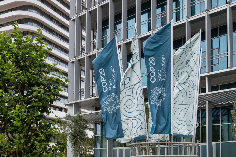 La COP 29 s'est tenue du 11 au 24 novembre à Bakou, en Azerbaïdjan. Crédit : Rustamli Studio.