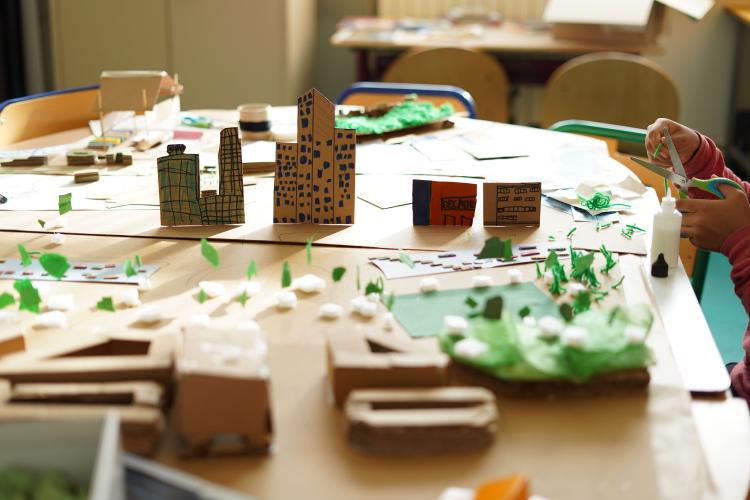 Maquette représentant le réaménagement de la Porte de Montreuil.