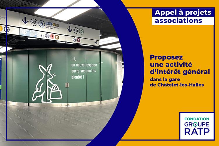 Photo de l'emplacement mis à disposition dans la gare de Châtelet - Les Halles