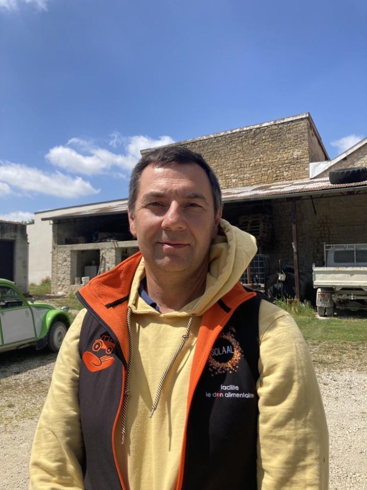 Eloi Taillefumier, agriculteur et ambassadeur de SOLAAL Grand Est