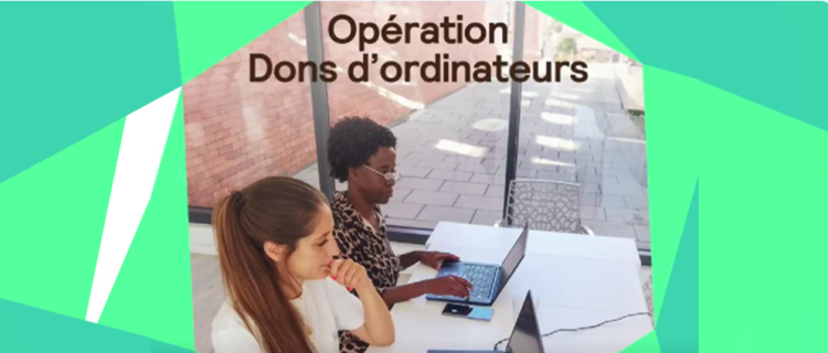 Visuel illustration de l'actualité Opération de don d'ordinateurs