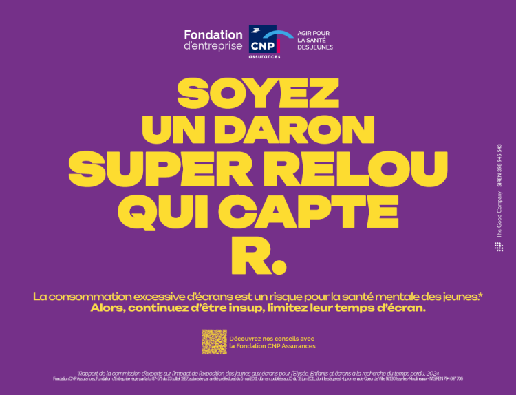 Campagne Darons Fondation CNP Assurances. Crédit : CNP Assurances