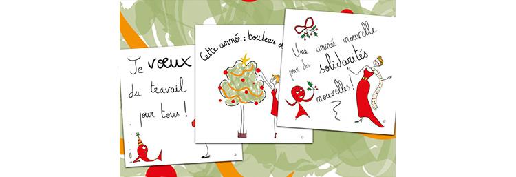 Des cartes de vœux solidaires avec Albane Devouge